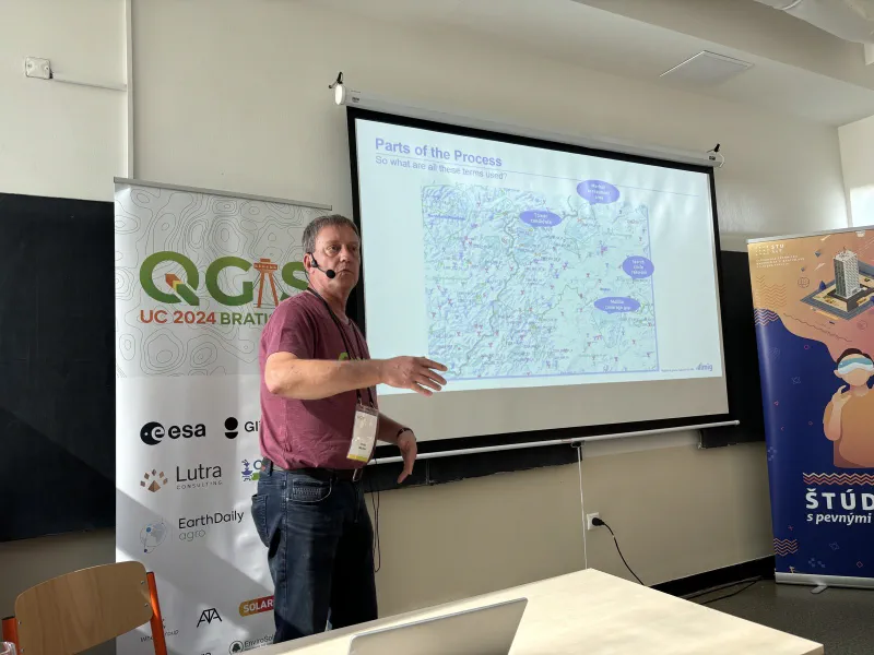 Immo Blecher's talk on mobile network management with QGIS